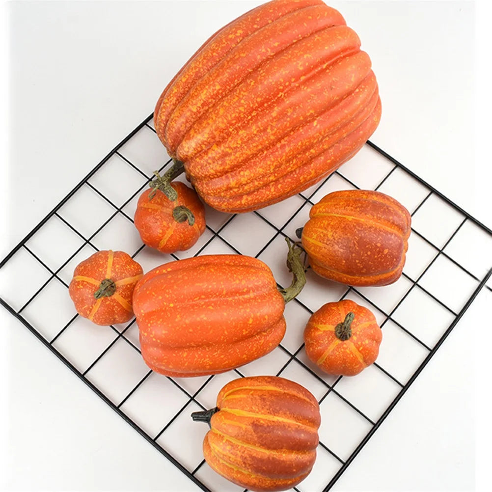 Festive Faux Pumpkin Decor Set