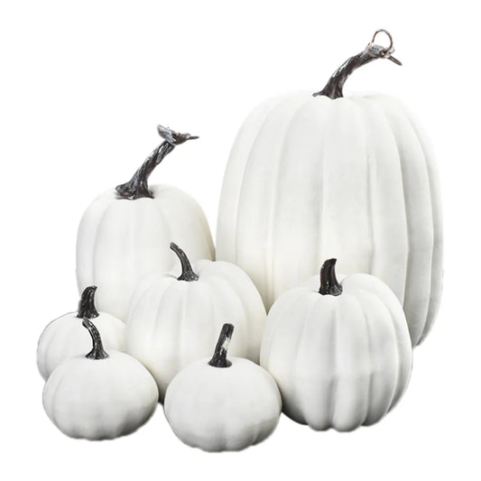Festive Faux Pumpkin Decor Set
